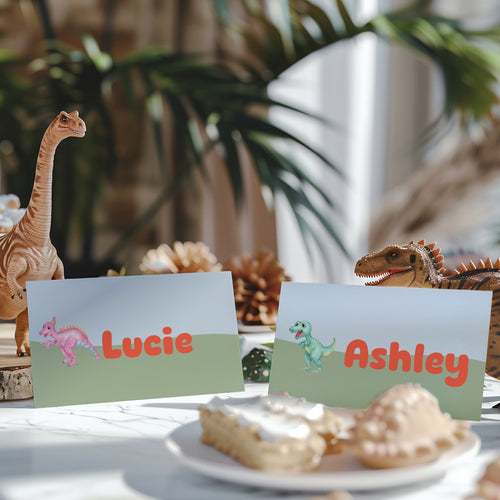 Dinosaur Birthday Party Place Cards