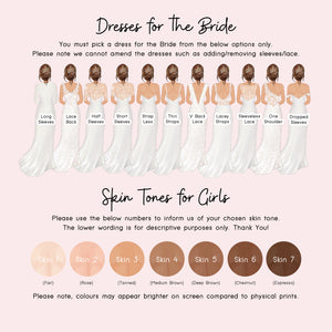 Bridal Party Wedding Card