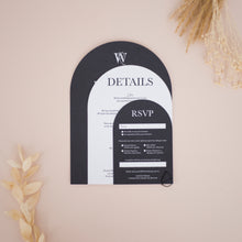 Monochrome Arch Invitations