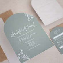 Sage & Neutral Arch Invitations