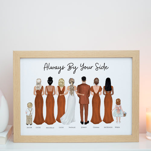 Personalised Wedding Party Print