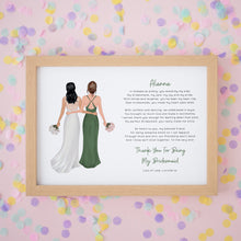 Maid of Honour Wedding Print