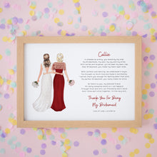 Maid of Honour Wedding Print