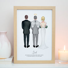 Angel Grandad Wedding Print