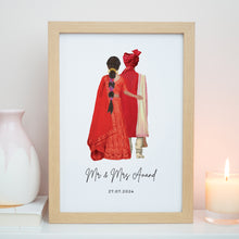 Asian Mr & Mrs Wedding Print