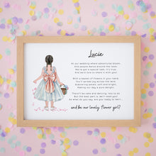 Flower Girl Wedding Print