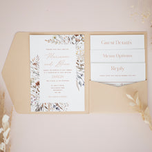 Rustic Wildflowers, Pocketfold Invitations, PF-054