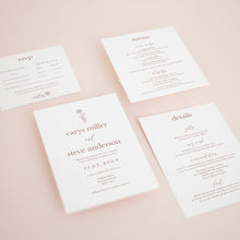 Dusty Rose, Pocketfold Invitations, PF-056