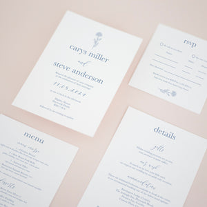 New Blue, Pocketfold Invitations, PF-061