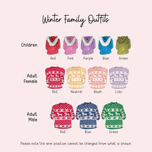 Personalised Family Christmas Card