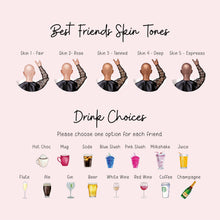 Personalised Best Friend Card – Unique 30th Birthday Card For Sister With Custom Friend Illustration