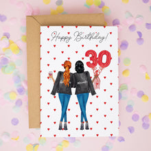 30th Birthday Card - Personalised Sister & Best Friend Friendship Greeting