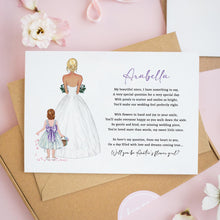Flower Girl Proposal Card – Personalised Wedding Card With Keepsake Gift