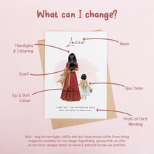 Personalised Flower Girl Card – Indian Wedding Invitation With Bridesmaid Proposal
