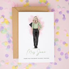 Thank You Teacher Card – Personalised End Of Term Gift | Custom Teacher Appreciation Card