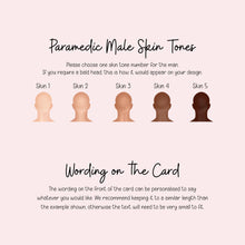 Paramedic Graduation Card – Personalised Male Paramedic Keepsake Gift for NHS Heroes