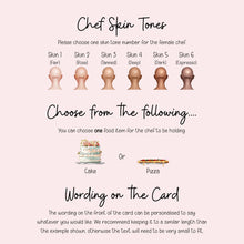 Chef Congratulations Card – Personalised New Job Card For Head Chef Promotion Gift