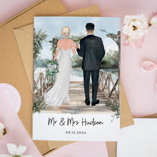 Personalised Wedding Card – Custom Bride And Groom Keepsake Gift