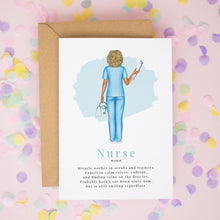 Personalised Nurse Card – Custom Illustration | Thank You Nurse Gift Keepsake