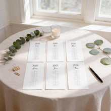 Banquet Table Plan Cards, #14