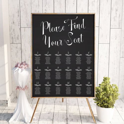 Chalkboard Style, Seating Plans, #10