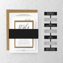 Traditional Monochrome, Wedding Invitation Suites and Bundles, #2357