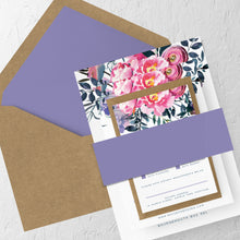 Lavender & Pink Florals, Wedding Invitation Suites and Bundles, #2378