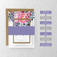 Lavender & Pink Florals, Wedding Invitation Suites and Bundles, #2378