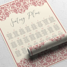 Dusty Pink Lace & Ivory, Seating Plans, #27