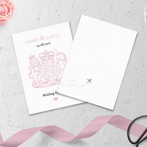 Blush Pink // Passport & Boarding Pass Invitations // #4000