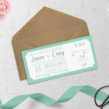 Peppermint Passion // Passport & Boarding Pass Invitations // #4001