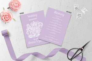 Lilac Passport // Passport & Boarding Pass Invitations // #4015