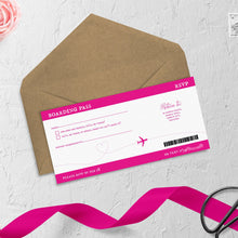 Hot Pink Passport // Passport & Boarding Pass Invitations // #4018