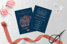 Navy & Rose Gold // Passport & Boarding Pass Invitations // #4022