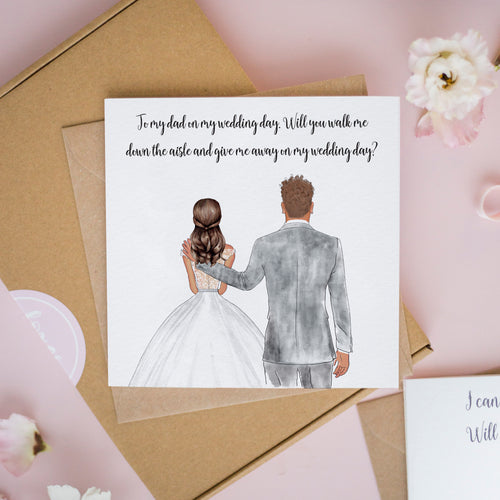 To My Dad On My Wedding Day Card #346