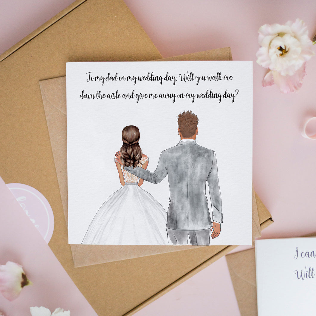 To My Dad On My Wedding Day Card #346