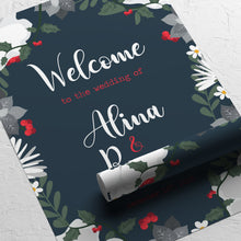 Winter Florals // Wedding Welcome Signs // #5024