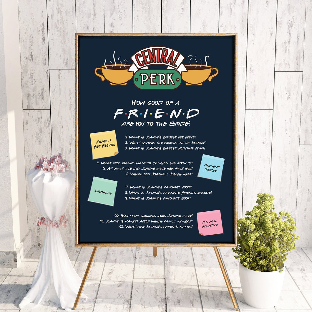 F.R.I.E.N.D.S Tv Show // Bridal Bachelorette Shower Print // #5026