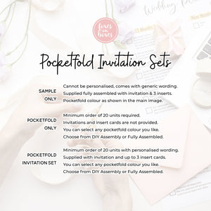 Perfectly Purple, Pocketfold Invitations, PF-049