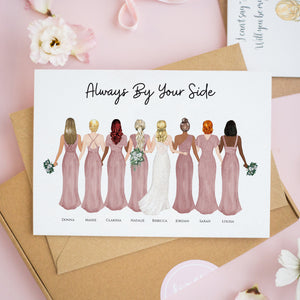 Always By Your Side Wedding Card #604
