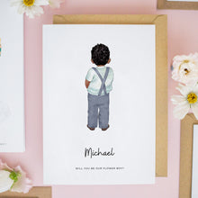 Personalised Page Boy Card