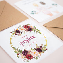 Autumn Florals Bridesmaid Card #432