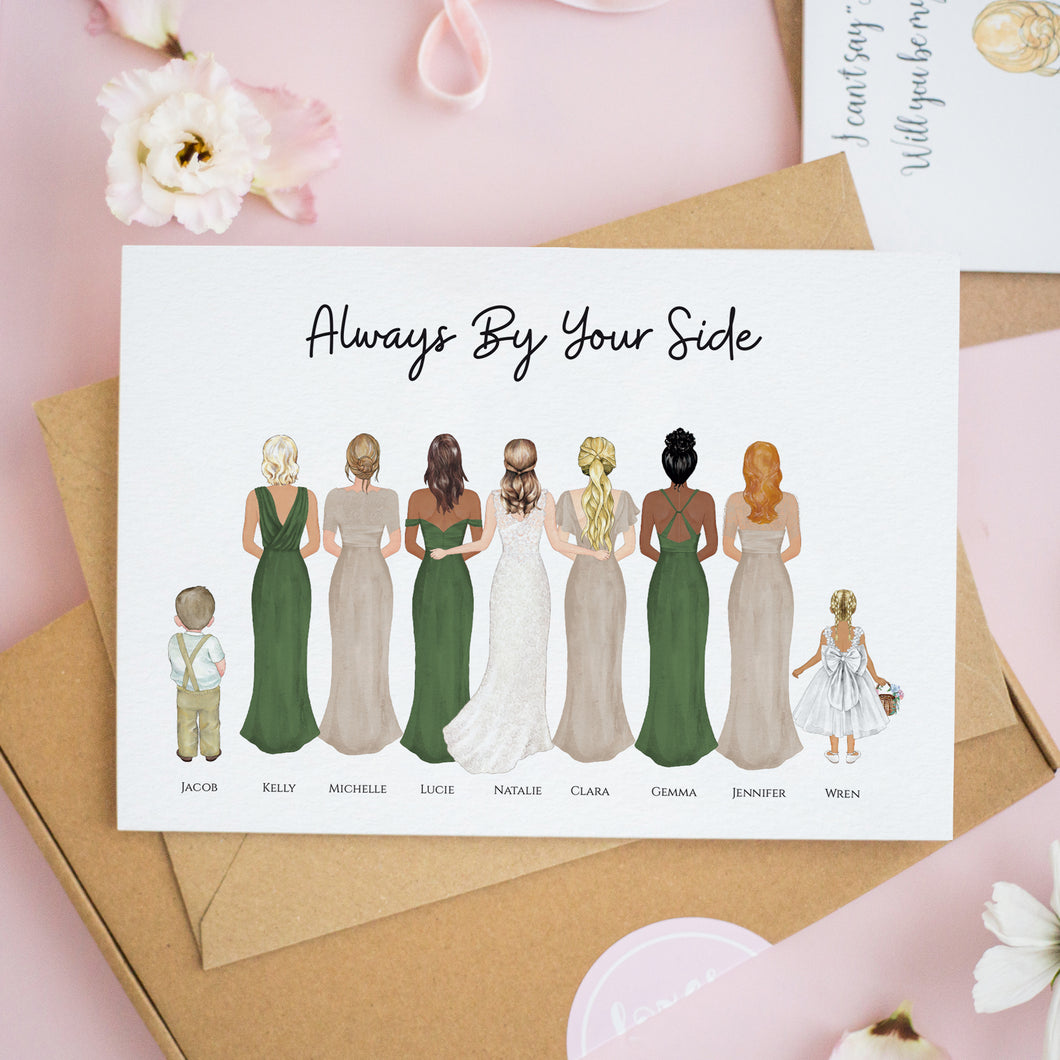 Bridal Party Wedding Card