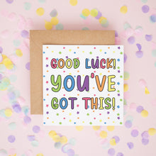 Good Luck Card - Personalised Congratulations Greeting With Encouragement Message