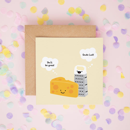Cheese Pun Good Luck Card