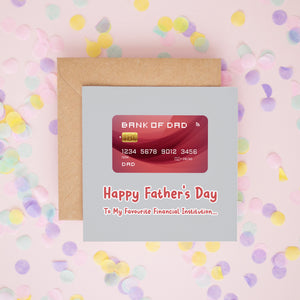 Bank of Dad Fathers Day Card