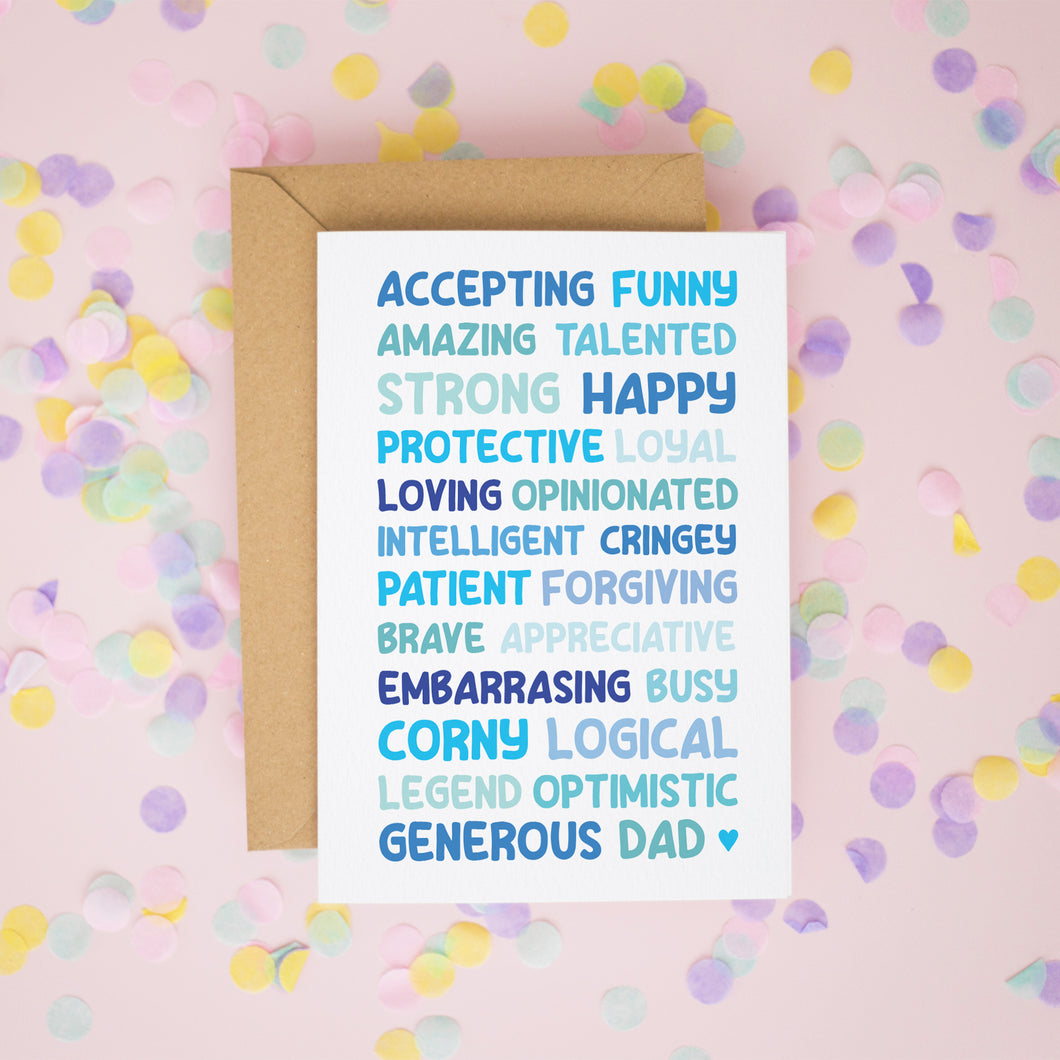 Definition of Dad Fathers Day Card