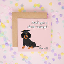 Sausage Dog Graduation Card