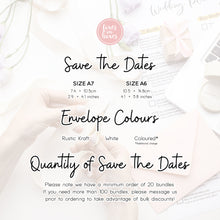Navy & Pretty Pastel Flowers, Save the Dates #009