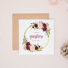 Autumn Florals Bridesmaid Card #432